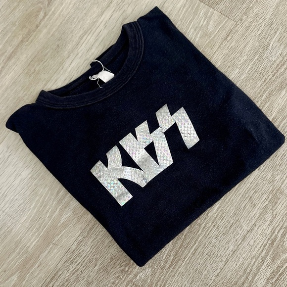 Vintage Tops - Original 70s KISS DECAL T shirt